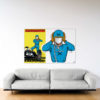 Le Pilote Sans Visage - Dibond sous Plexiglas - Format: 100x150 cm