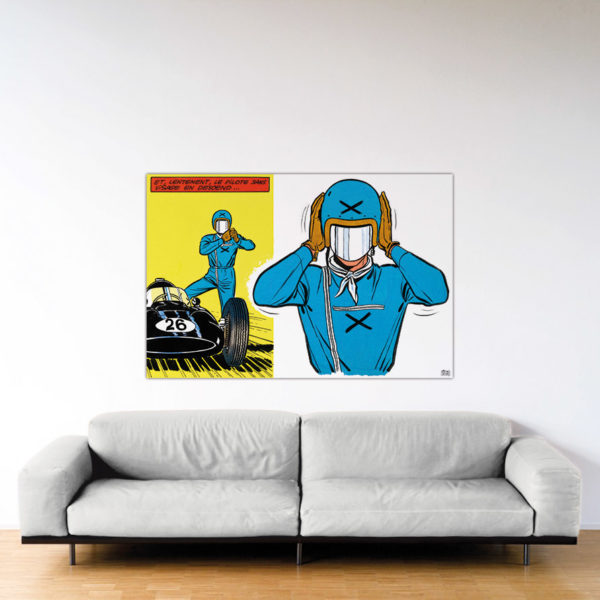 Le Pilote Sans Visage - Dibond sous Plexiglas - Format: 100x150 cm