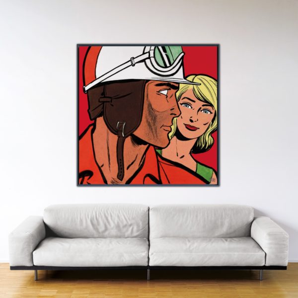 Mais où est-il passé - Papier Fine Art en caisse américaine noire - 140x140 cm