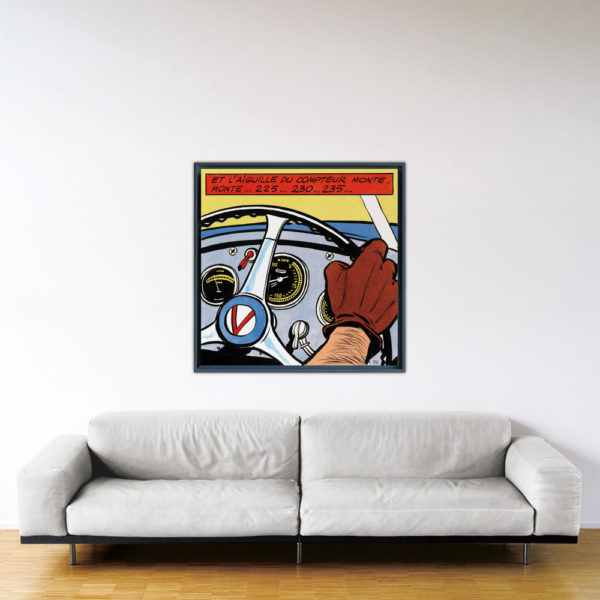 La Vaillante Prend Le Large - Papier Fine Art en caisse américaine noire - 100x100 cm La Vaillante Prend Le Large - Papier Fine Art en caisse américaine noire - 100x100 cm