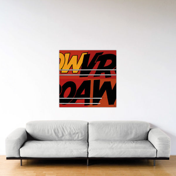 Michel Vaillant Art Strips - Vroaw - Dibond sous plexiglas - 100x100 cm Vroaw - Dibond sous plexiglas - Format: 100x100 cm