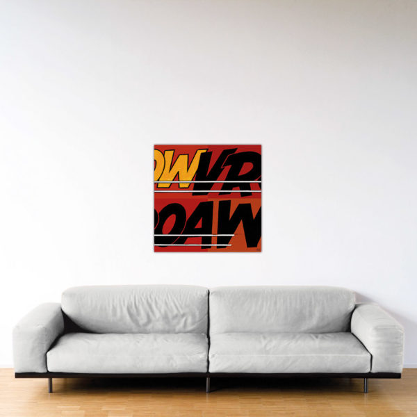 Michel Vaillant Art Strips - Vroaw - Dibond sous plexiglas - 80x80 cm Vroaw - Dibond sous plexiglas - Format: 80x80 cm