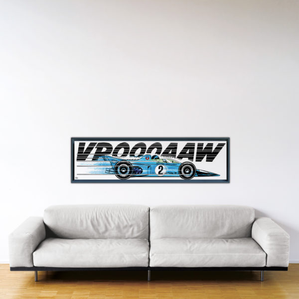 Bataille Pour 1/10e – Papier Fine Art en caisse américaine noire – Format: 40x150 cm