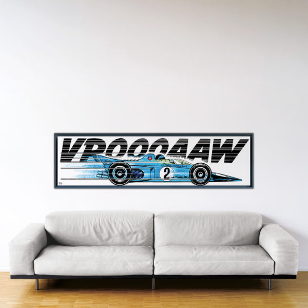 Bataille Pour 1/10e – Papier Fine Art en caisse américaine noire – Format: 50x200 cm