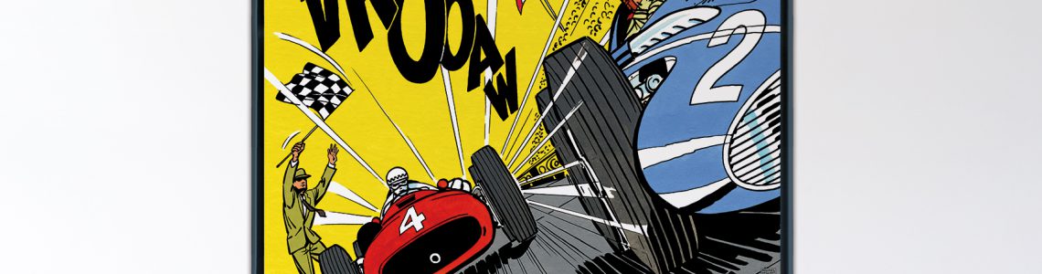 Victoire Au Nürburgring – Papier Fine Art en caisse américaine noire – Format: 100x150 cm