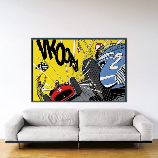 Victoire Au Nürburgring – Papier Fine Art en caisse américaine noire – Format: 120x180 cm Victoire Au Nürburgring – Papier Fine Art en caisse américaine noire – Format: 120x180 cm