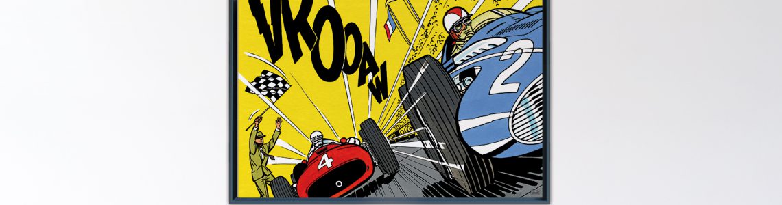 Victoire Au Nürburgring – Papier Fine Art en caisse américaine noire – Format: 80x120 cm
