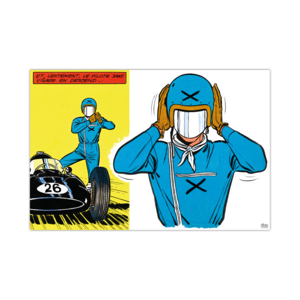 Le Pilote Sans Visage - Dibond sous Plexiglas