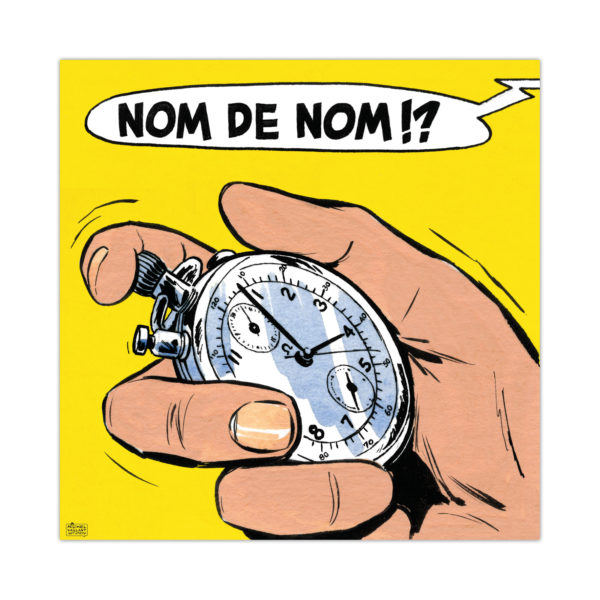 Michel Vaillant Art Strips 9b - Nom De Nom!? Nom De Nom!? - Dibond sous Plexiglas