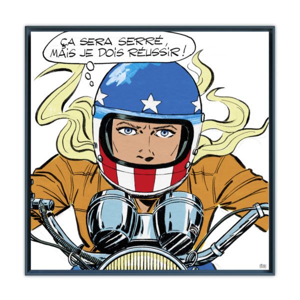 Julie doit réussir - Papier Fine Art en caisse américaine noire