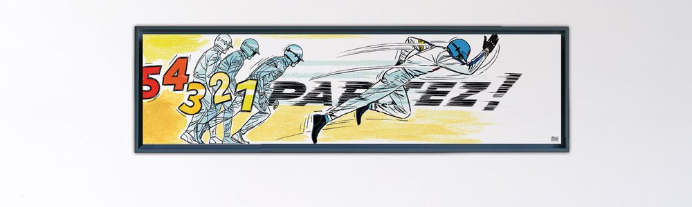 Partez! - Papier Fine Art en caisse américaine noire - 53x200 cm