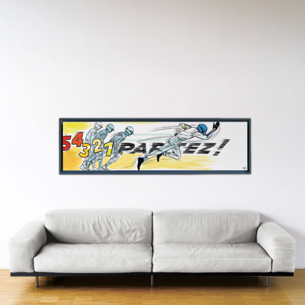 Partez! - Papier Fine Art en caisse américaine noire - 53x200 cm