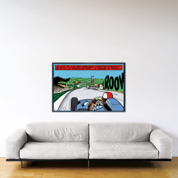 Francorchamps – Papier Fine Art en caisse américaine noire – Format: 80x120 cm