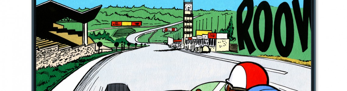 Francorchamps – Papier Fine Art en caisse américaine noire