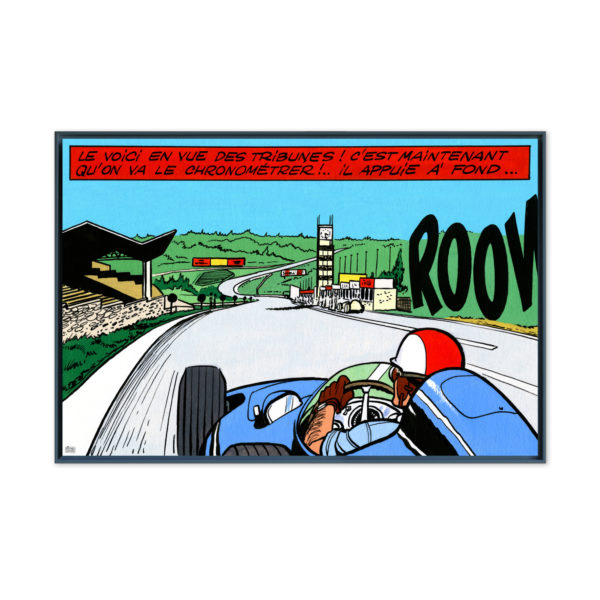 Francorchamps – Papier Fine Art en caisse américaine noire