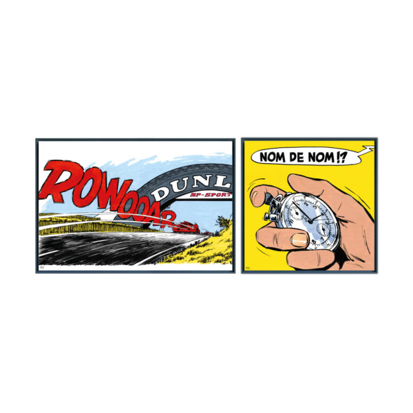 Passage leader diptyque - Papier Fine Art en caisse américaine noire