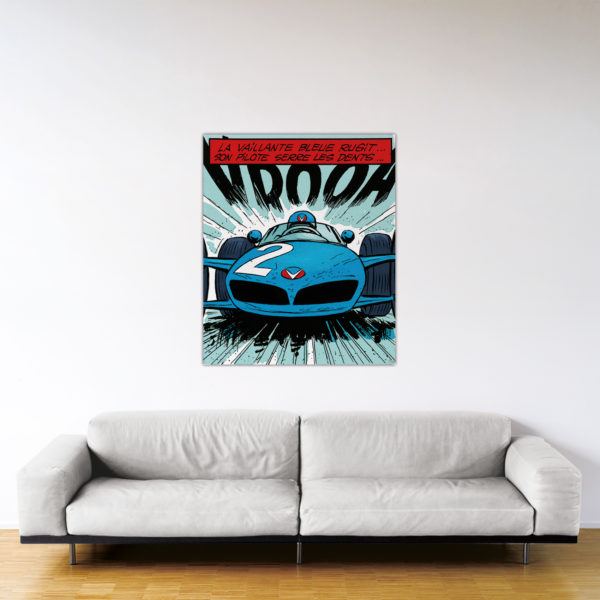 La Vaillante Bleue – Dibond sous plexiglas – Format: 120x100 cm