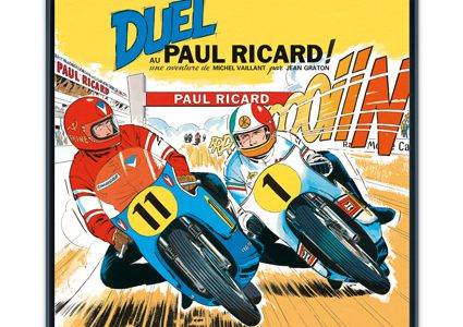 Duel au Paul Ricard – Papier Fine Art en caisse américaine noire