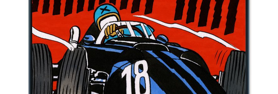 Mystère à Monaco - Papier Fine Art en caisse américaine noire