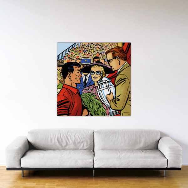 Victoire à Monaco – Dibond sous plexiglas – Format: 120x120 cm Victoire à Monaco – Dibond sous plexiglas – Format: 120x120 cm