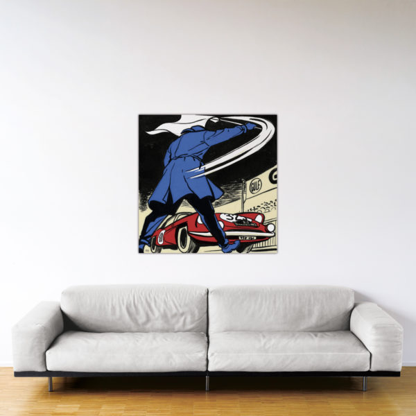 Départ au Monte-Carlo – Dibond sous plexiglas – Format: 100x100 cm