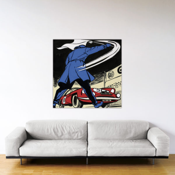 Départ au Monte-Carlo – Dibond sous plexiglas – Format: 120x120 cm