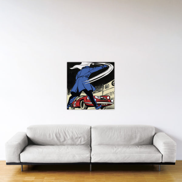 Départ au Monte-Carlo – Dibond sous plexiglas – Format: 80x80 cm