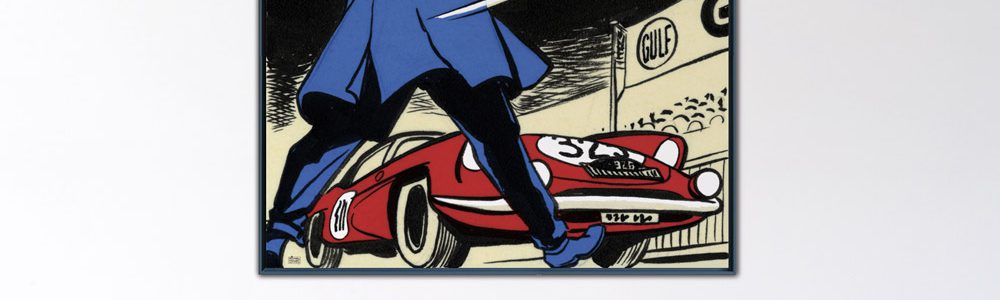 Départ au Monte-Carlo – Papier Fine Art en caisse américaine noire – Format: 140x140 cm