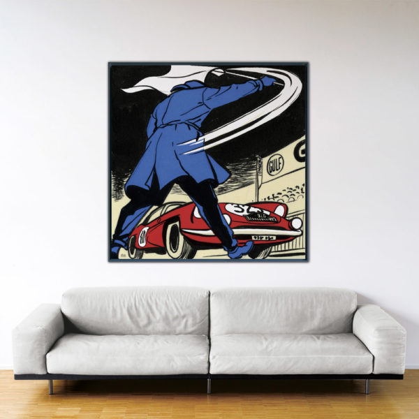 Départ au Monte-Carlo – Papier Fine Art en caisse américaine noire – Format: 140x140 cm