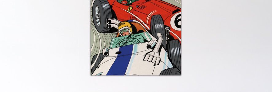 Michel Vaillant Art Strips 30 Duel A Francorchamps 100x100