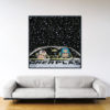 Monte-Carlo Snow – Papier Fine Art en caisse américaine noire – Format: 140x140 cm Monte-Carlo Snow – Papier Fine Art en caisse américaine noire – Format: 140x140 cm