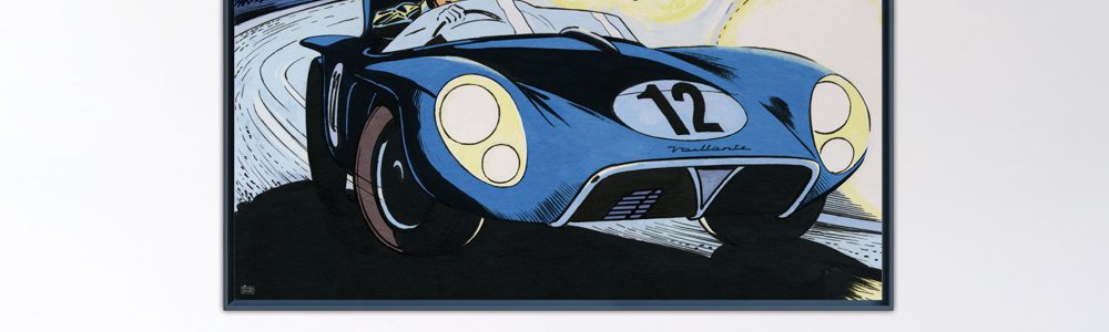 Le Mans '57 - Papier Fine Art en caisse américaine noire - 120x180 cm