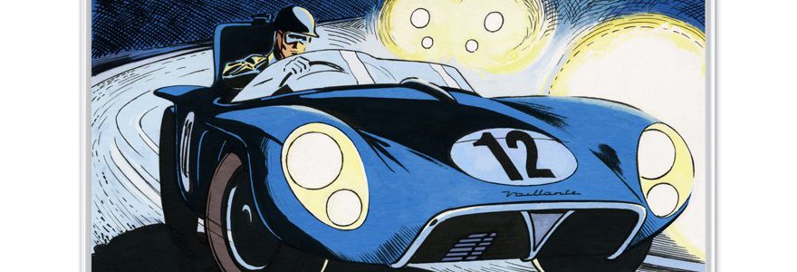 Le Mans '57 – Papier Fine Art en caisse américaine blanche