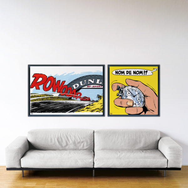 Passage Leader Diptyque – Papier Fine Art en caisse américaine noire – Format: 80x200 cm