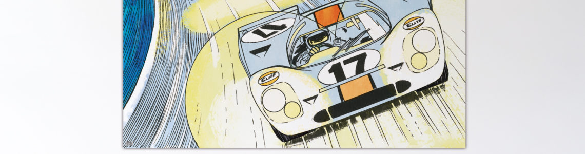 Porsche 917 – Dibond sous plexiglas – 120×180 cm