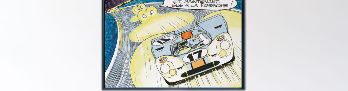 Porsche 917 – Papier Fine Art en caisse américaine noire – 80×120 cm