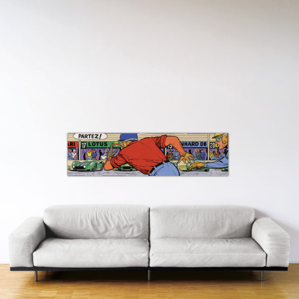 Classic Start – Dibond sous plexiglas – 40×150 cm