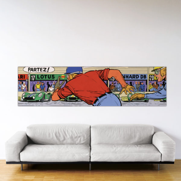 Classic Start – Dibond sous plexiglas – 66×250 cm