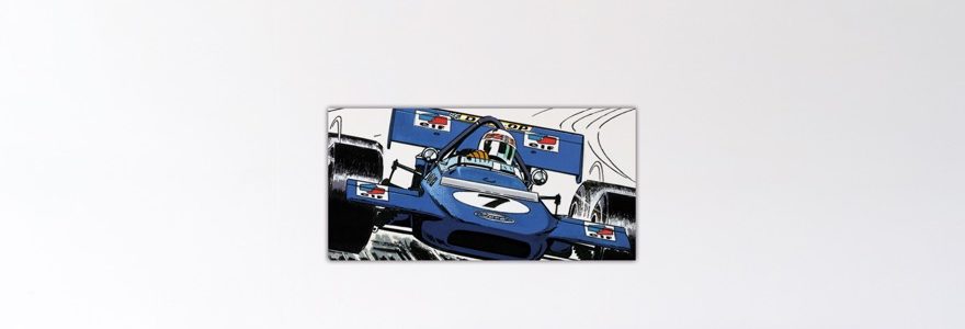 Stewart At Brands Hatch – Dibond sous plexiglas – 50x100 cm