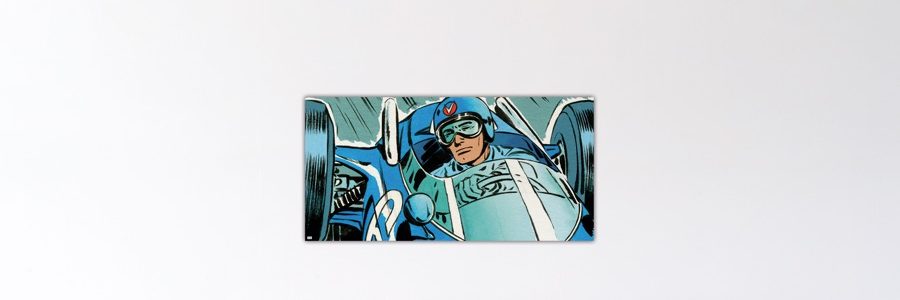 Blue Vaillante Mastery – Dibond sous plexiglas – 50x100 cm