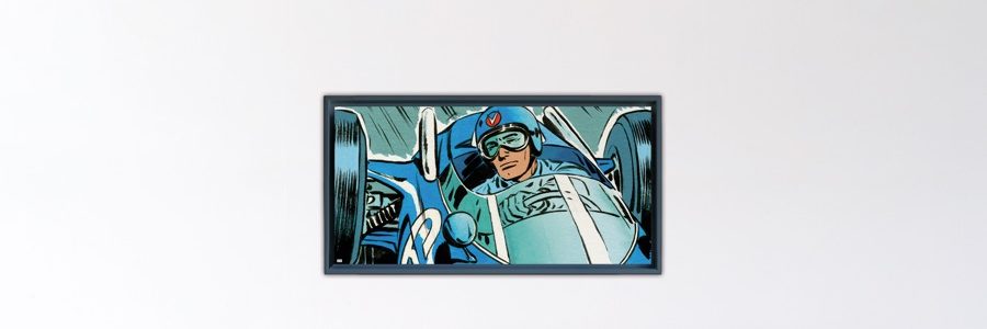 Blue Vaillante Mastery – Papier Fine Art en caisse américaine noire – 50x100 cm