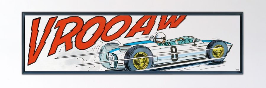 Warson à Monaco – Papier Fine Art en caisse américaine noire – 66x250 cm