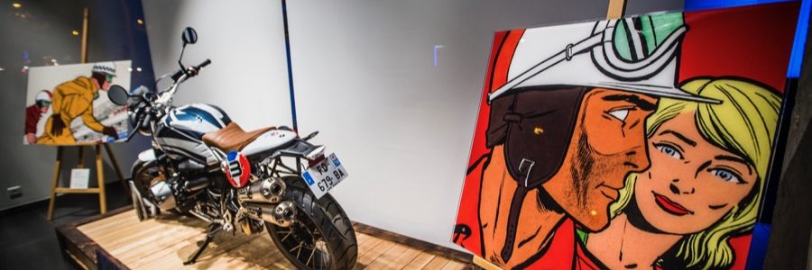 Michel Vaillant Art Strips Expo Motorrad 2019 5