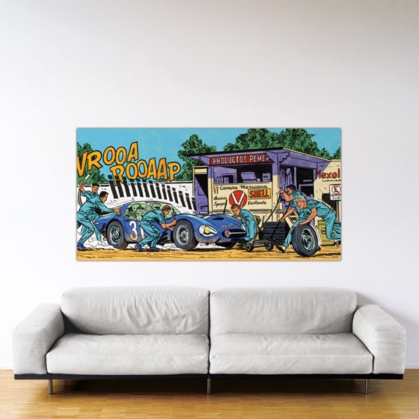 Carrera Mexicana – Dibond sous plexiglas – 100x200 cm Carrera Mexicana – Dibond sous plexiglas – 100x200 cm