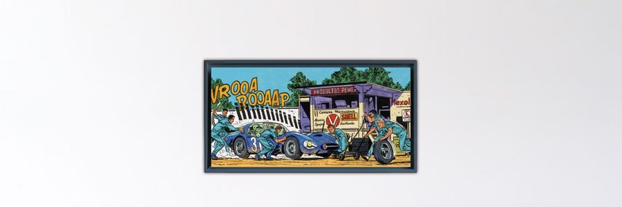 Carrera Mexicana – Papier Fine Art en caisse américaine noire – 50x100 cm