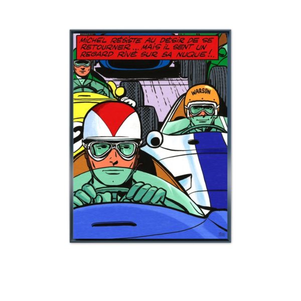 Depart Francorchamps – Papier Fine Art en caisse américaine noire