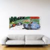 Michel Vaillant Art Strips - Nurburgring Cliffhanger – Dibond sous plexiglas – 80x200 cm
