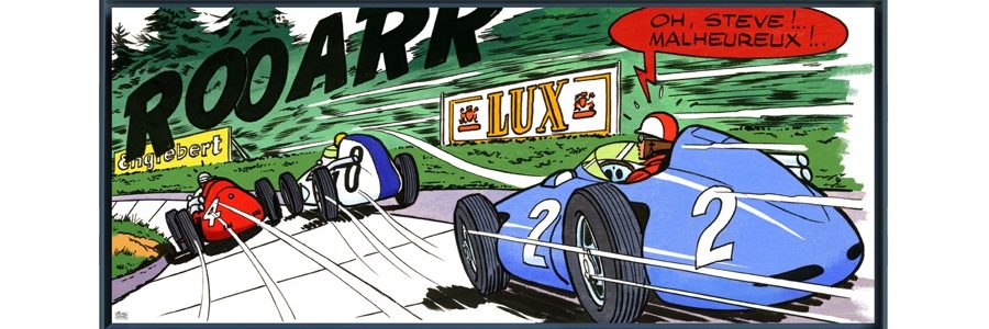 Nürburgring cliffhanger – Papier Fine Art en caisse américaine noire