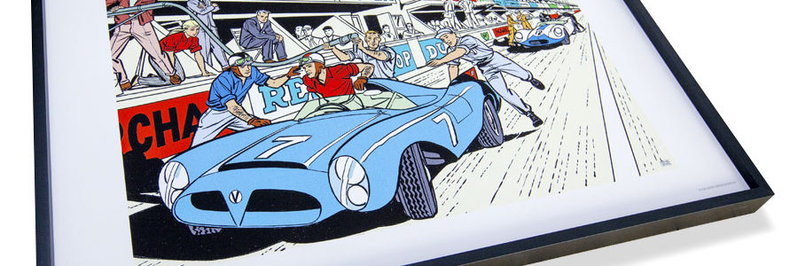 Michel Vaillant Art Strips Box 24h Mans Encadrement