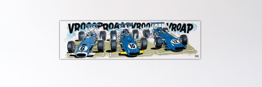Michel Vaillant Art Strips - Rendez-vous au premier virage - 40x150cm